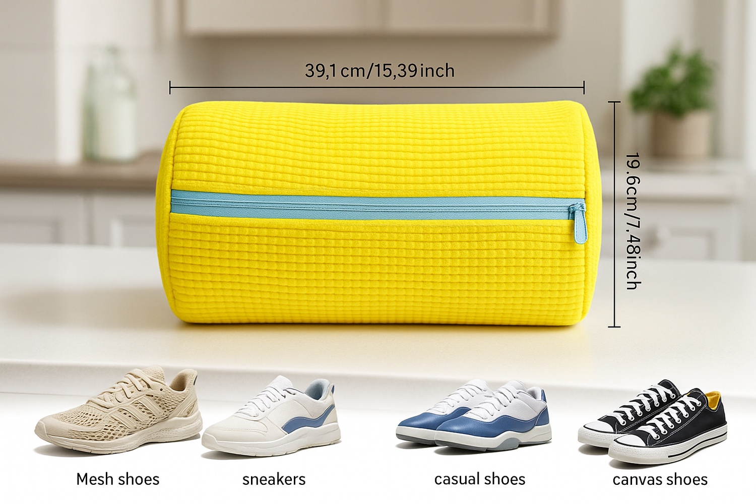 Enhanced 2K HD realistic shoe washing bag image